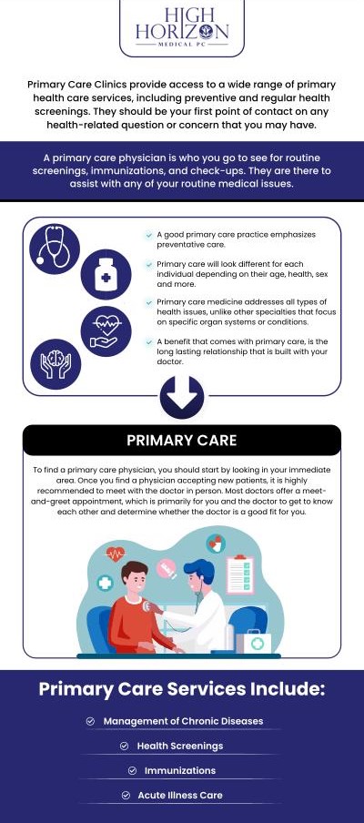 Primary Care Doctors at High Horizon are accepting new patients and offer personalized primary care services to address all health needs and achieve wellness goals. We provide routine checkups, and preventative care, and manage chronic conditions. Dr. Ali Tabarroki, MD, and his team are committed to providing a comfortable, supportive environment for patients to feel empowered about their health. For more information, contact us or schedule an appointment online. We are conveniently located at 396 Hempstead Avenue, West Hempstead, NY 11552.